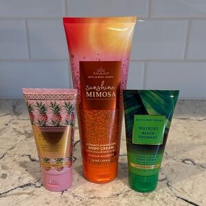 Bath & Body Works Tropical Body Cream Bundle